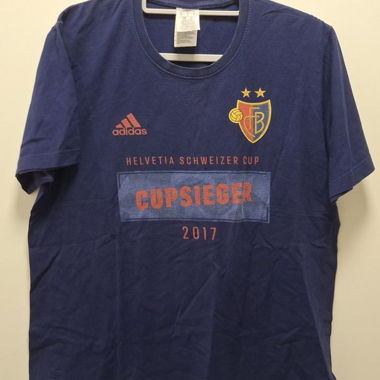 Adidas FC Basel Cupsieger 2017 T-Shirt L
