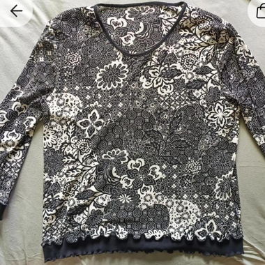 T-shirt à manches longues à motifs