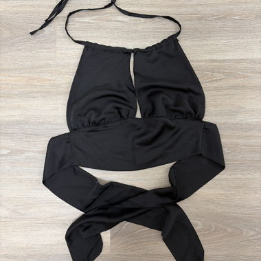 Black Neckholder Top