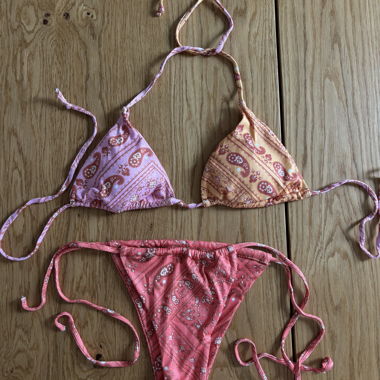Set bikini rosa/arancione
