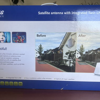 Satellite antenne integrate Twin LNB SlimSat SA62