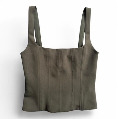 Olive green ZARA top