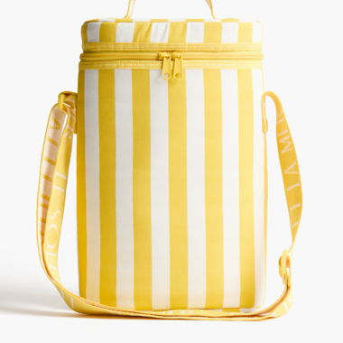 Borsa termica a righe gialle