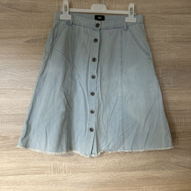 Gonna in denim azzurro chiaro