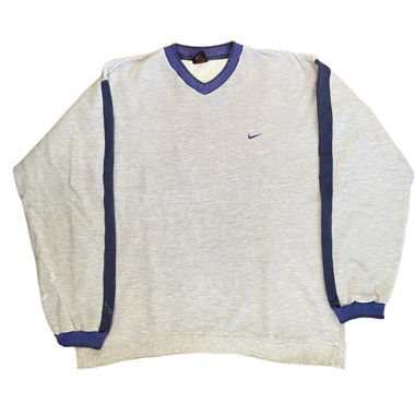 Nike Vintage Sweater Grey Blue L (M Fit)