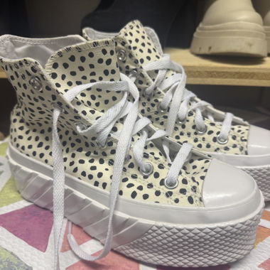 Converse Chuck Taylor piattaforma a pois