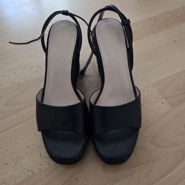 Sandales à plateforme noires