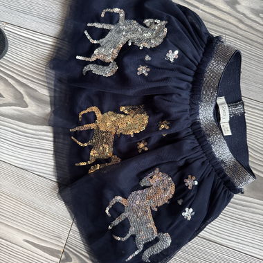 Jupe tutu marine pailletée enfant
