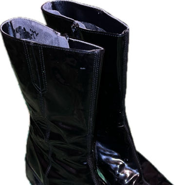 Black Vinyl / Lack Boots
