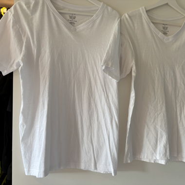 3 weisse T-shirts 