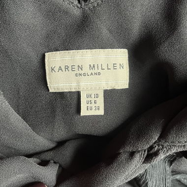 Abito a volant Karen Millen nero EU 38