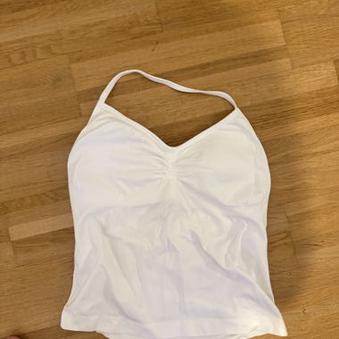 White Neckholder Top