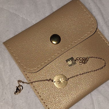 Bracelet doré ZAG avec pendentif étoile