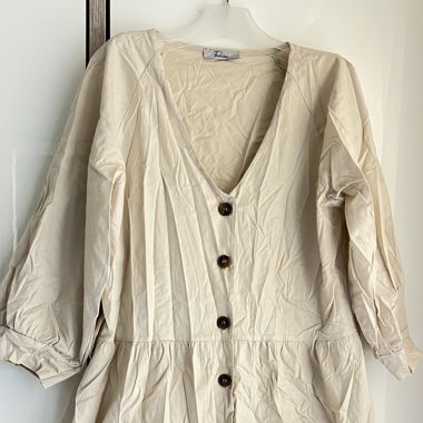 Beige Kurzes Kleid