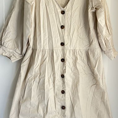 Beige Kurzes Kleid