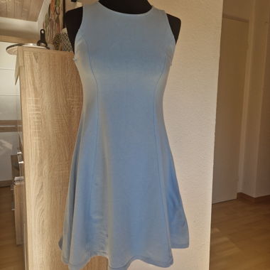 Robe d'été bleu clair en ligne A