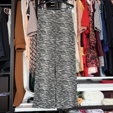 Pantalon imprimé zèbre