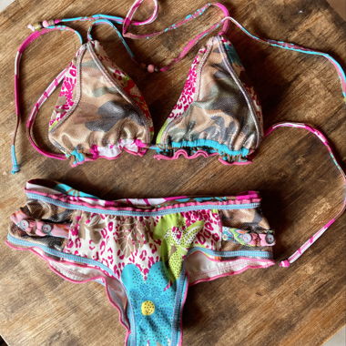 Bikini due pezzi multicolore