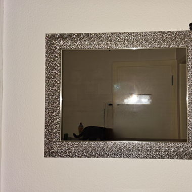 Miroir décoratif avec cadre paillet