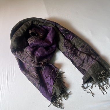 Écharpe vert violet