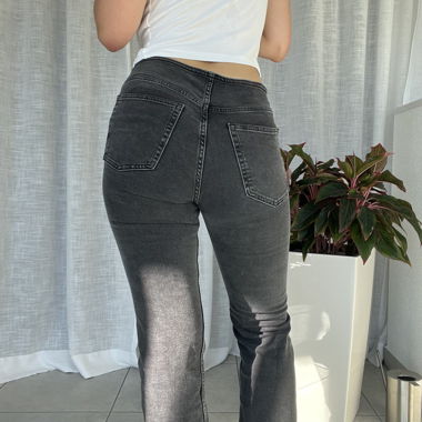 Jeans gris et noirs H&M pour femmes