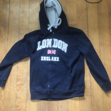 London England Zip Hoodie