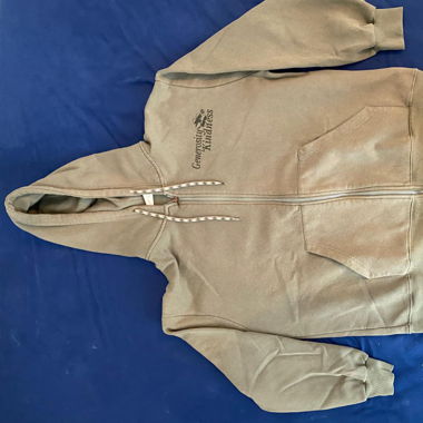 Grüner Pulli mit Backprint