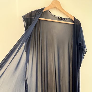 Kimono plage bleu 
