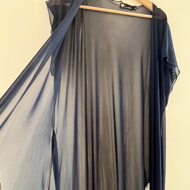 Kimono plage bleu 
