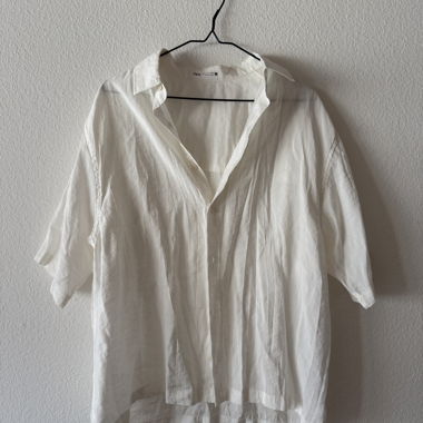 Chemise blanche Zara à manches courtes