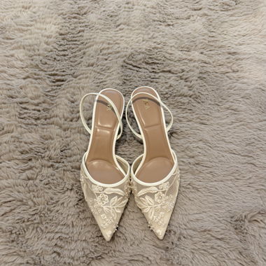 Zara Lace Kitten Heels