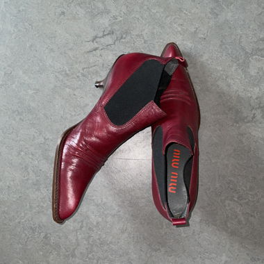 Miu Miu Leder Stiefeletten