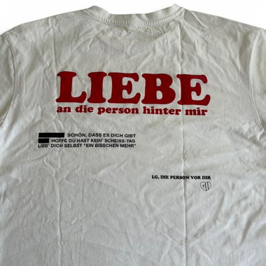 oversized white Gregor Hägele fan t-shirt
