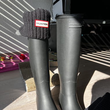 bottes et chaussettes Hunter 