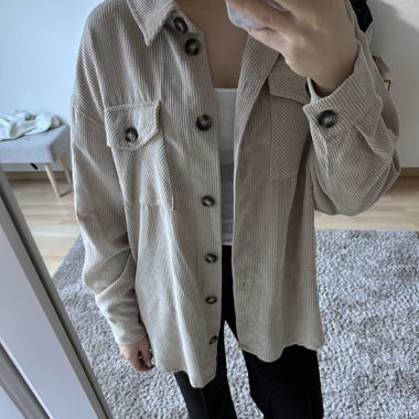 MOVES Hemd cord beige