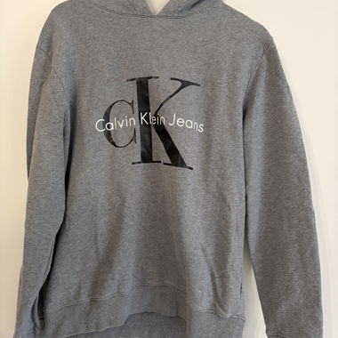 Felpa con cappuccio Calvin Klein Jeans grigio L