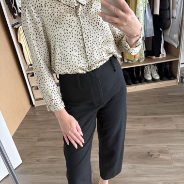 Blusa Zara Basic con motivo
