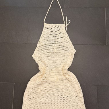 Haekelkleid creme