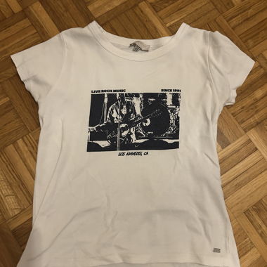 Weisses Grafik-T-Shirt