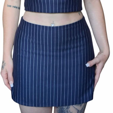 Dunkelblauer Skort