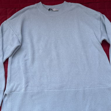Maglione Zara in maglia blu chiaro
