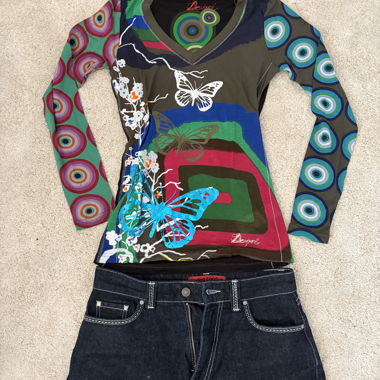 T-shirt à manches longues Desigual y2k