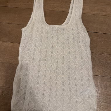 Débardeur en maille blanc
