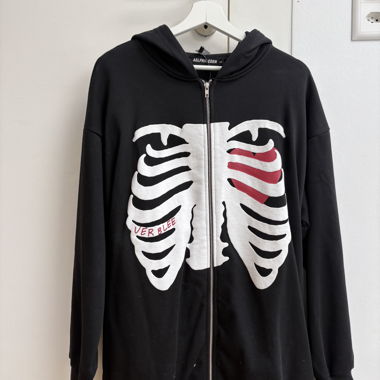 Felpa con zip nera AELFRIC EDEN