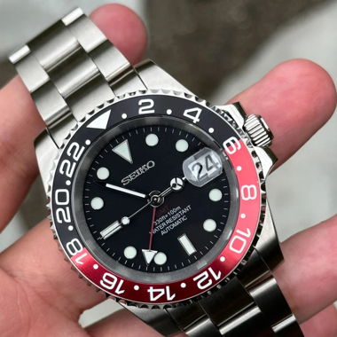 Seikmod Coke GMT–GMT Aut.–40mm–Oyster Bracelet