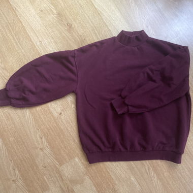 Pull/Sweat col montant bordeaux