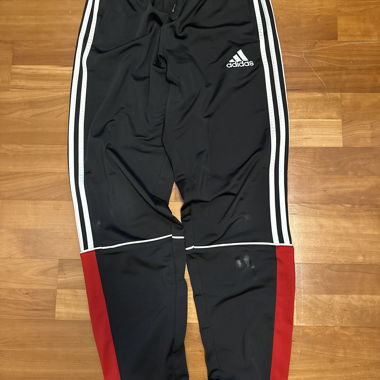 Pantalone Adidas nero-rosso