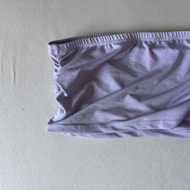 Purple bandeau top