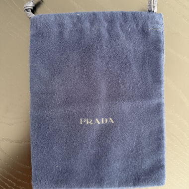 Blue Prada Fabric Pouch