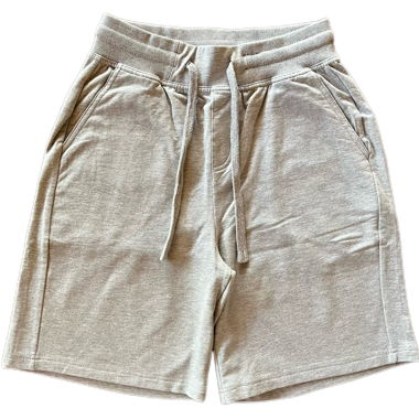 Simple Grey Cotton Shorts Size S